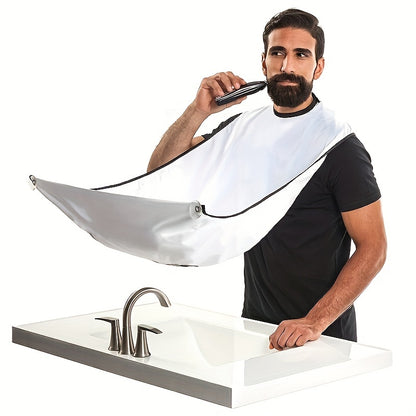 Beard Shaving Apron Bib, Unscented Trimmer Holder Rack