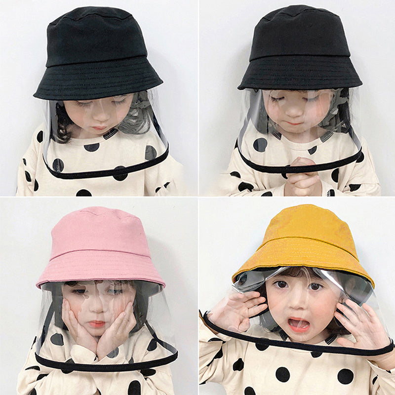 Child Protection Products Hot Buy Anti-spitting Protective Hat Dustproof Cover Kids Boys Girls Fisherman Hat