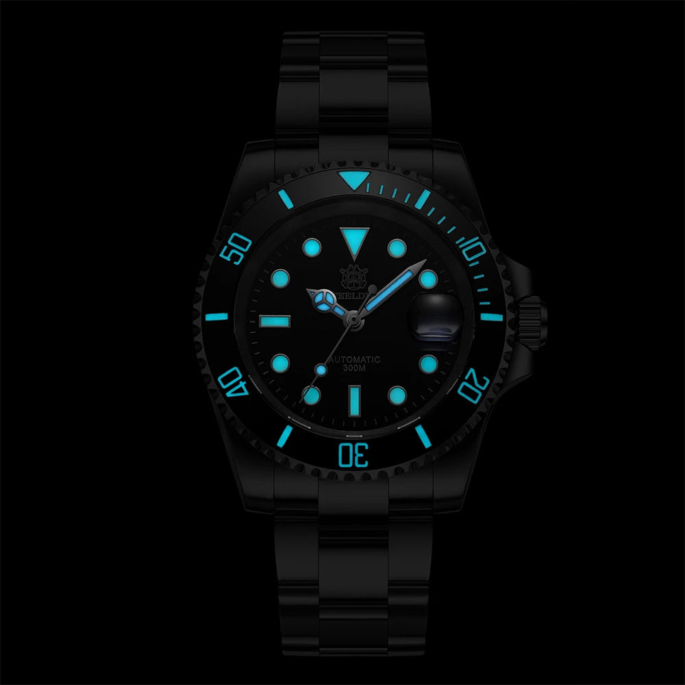 SD1953 Turquoise Dial Stainless Steel NH35 Watch Steeldive 41mm STEELDIVE Brand Sapphire Glass Men Diver Watches reloj hombre