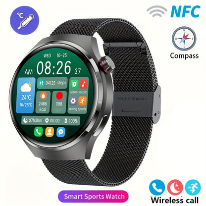 New Men's Smart Watch 4 PRO1.53-inch 360 * 360 AMOLED